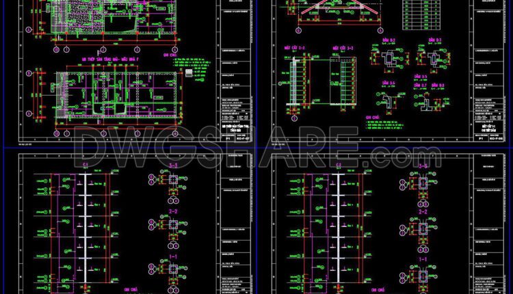 320. Get Free CAD Structural Drawings for an 5.3m x 15m RC Townhouse Construction (2)