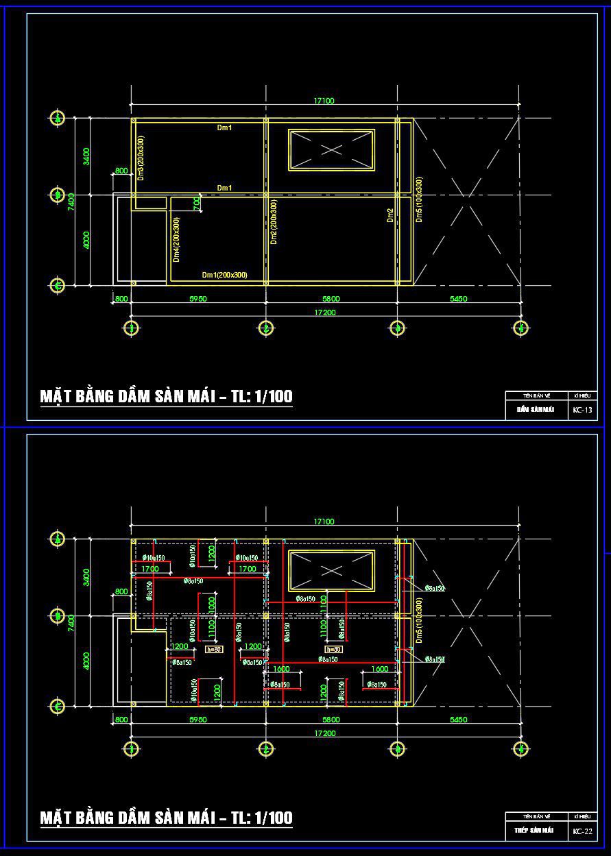 322. Free Structural CAD Drawings Available for 7.4m x 17.2m Reinforced Concrete Townhouse (3)