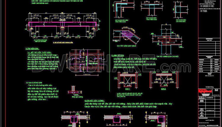 324 Free Download of Structural CAD Drawings for 4.2m x 19.8m Reinforced Concrete Townhouse (3)