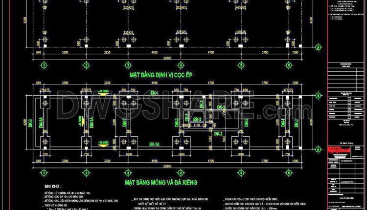 324 Free Download of Structural CAD Drawings for 4.2m x 19.8m Reinforced Concrete Townhouse (8)