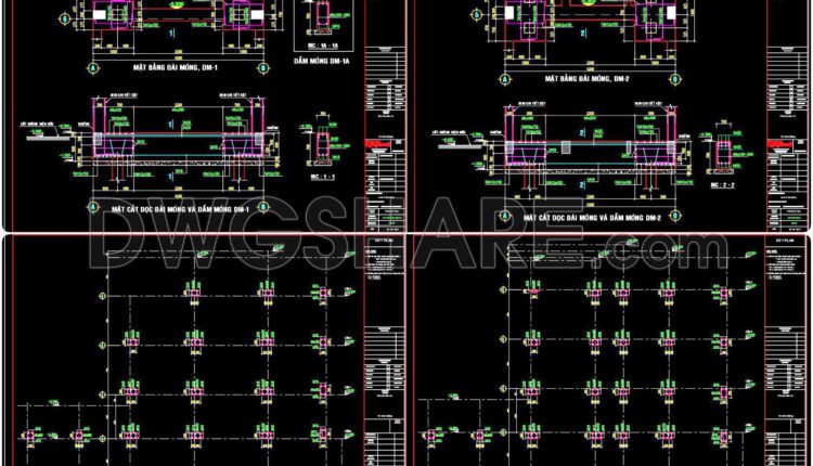 324 Free Download of Structural CAD Drawings for 4.2m x 19.8m Reinforced Concrete Townhouse (1)