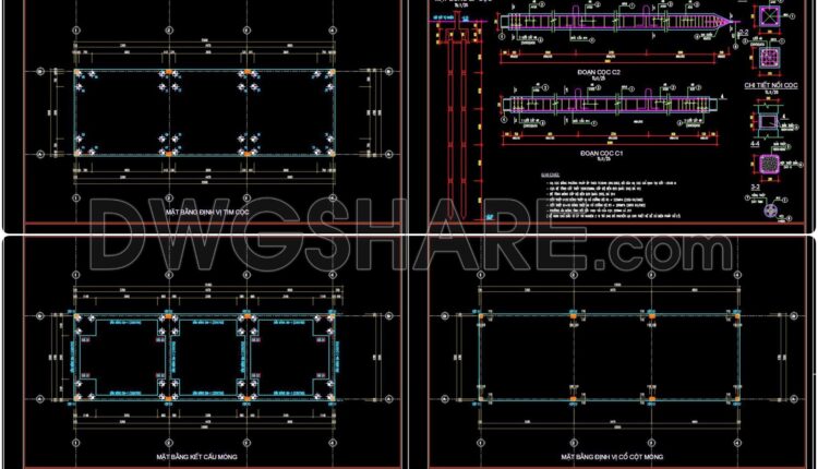 327. Get Free CAD Structural Drawings for an 5m x 15m RC Townhouse Construction (1)