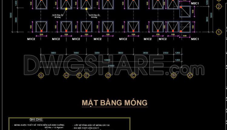 329 Free Download of Structural CAD Drawings for 5m x 22.8m Reinforced Concrete Townhouse (4)