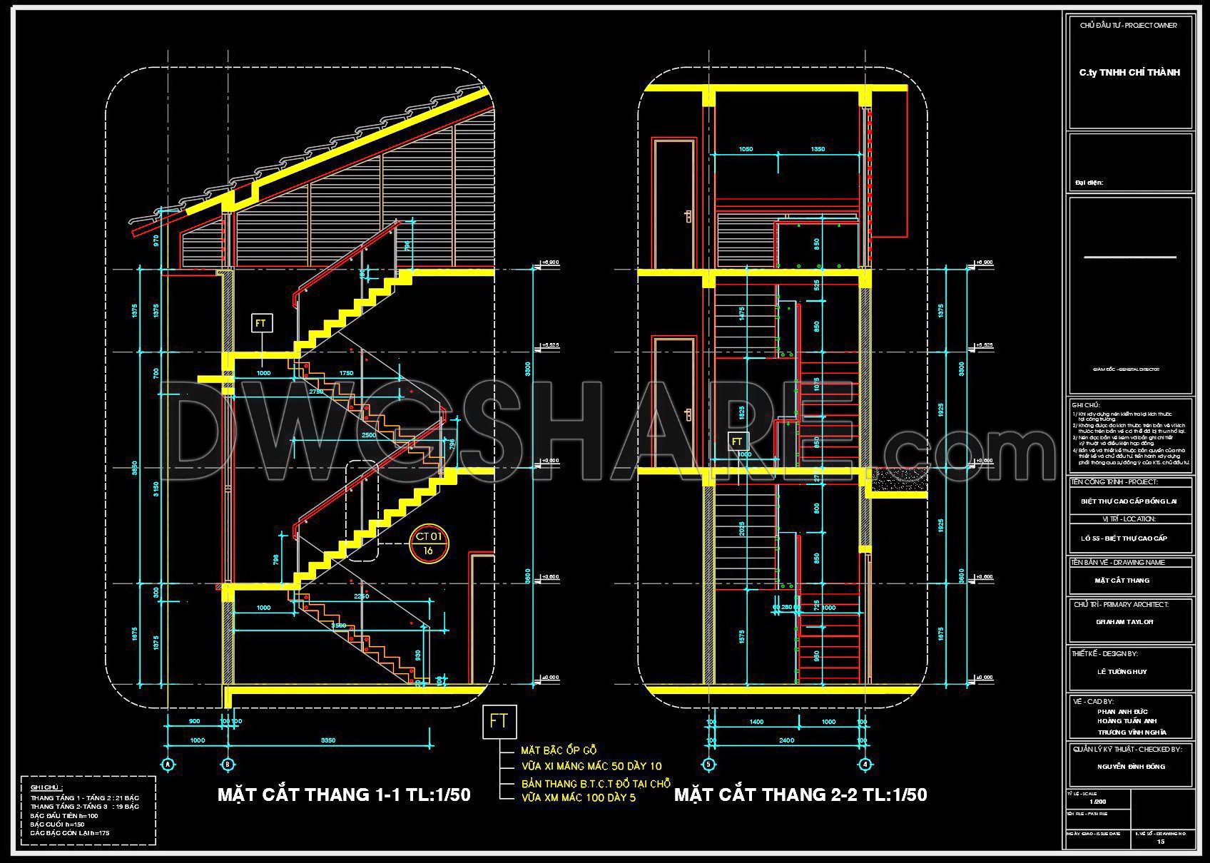 334. Download Detailed CAD Staircase Designs for Townhouses for Free (3)