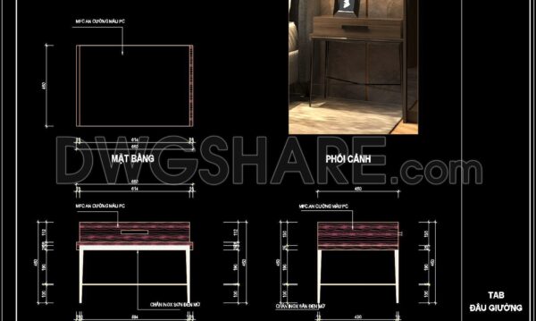 12 months ago
                

                
             559364. Detailed CAD Drawing of Bedside Table Free Download