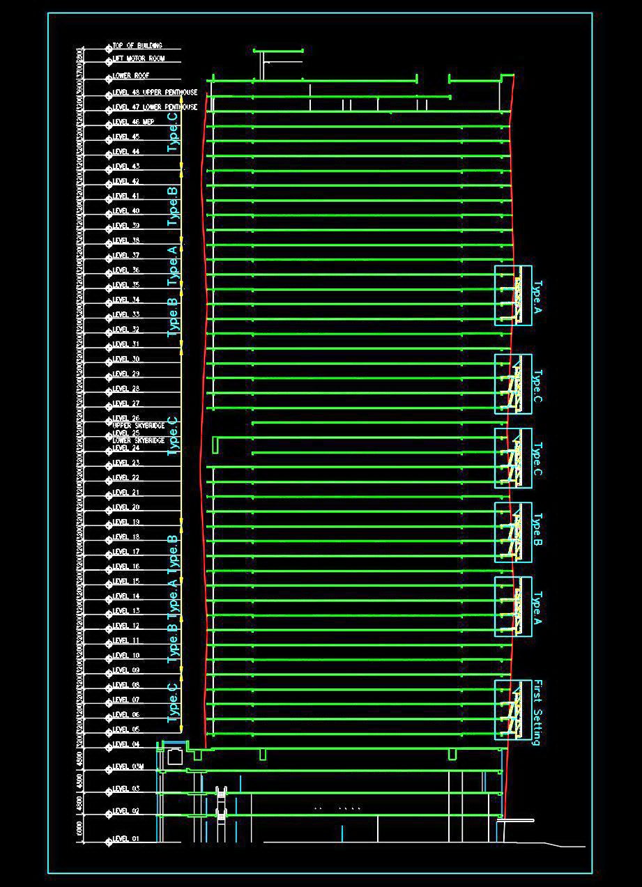 39. Download CAD Drawings of High-Rise Building Enclosure Method Using KSB System (5)