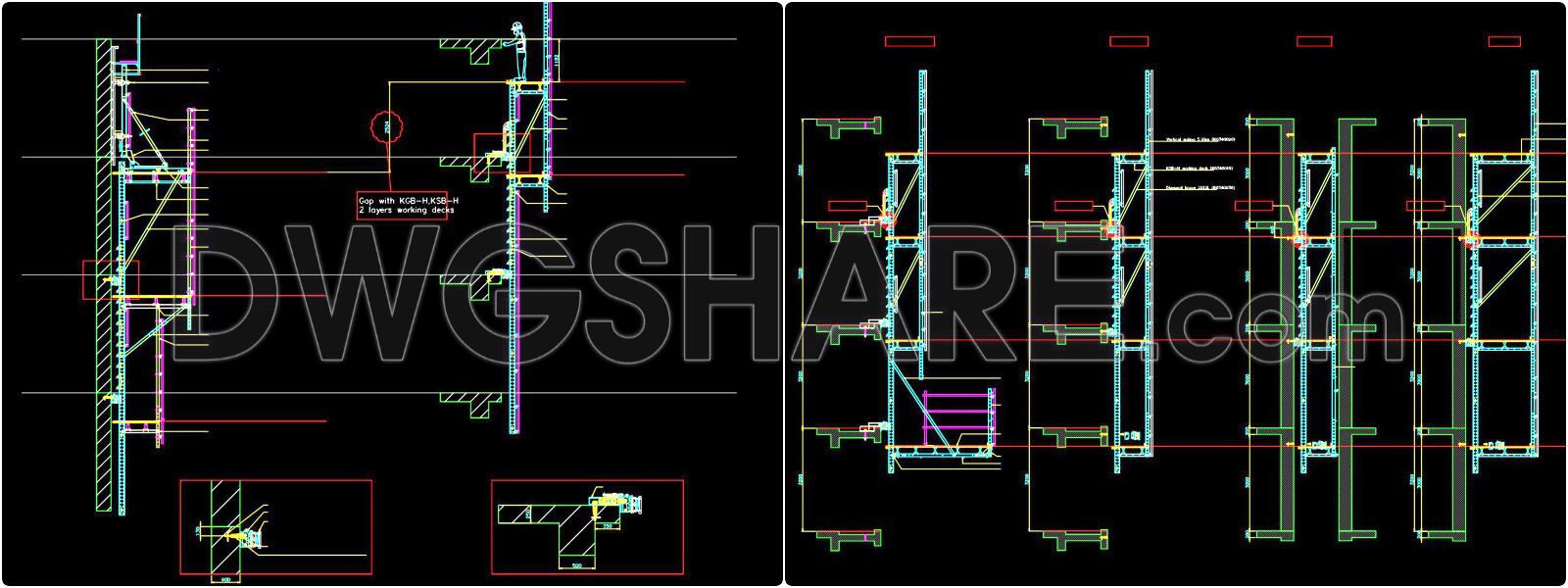 39. Download CAD Drawings of High-Rise Building Enclosure Method Using KSB System (6)