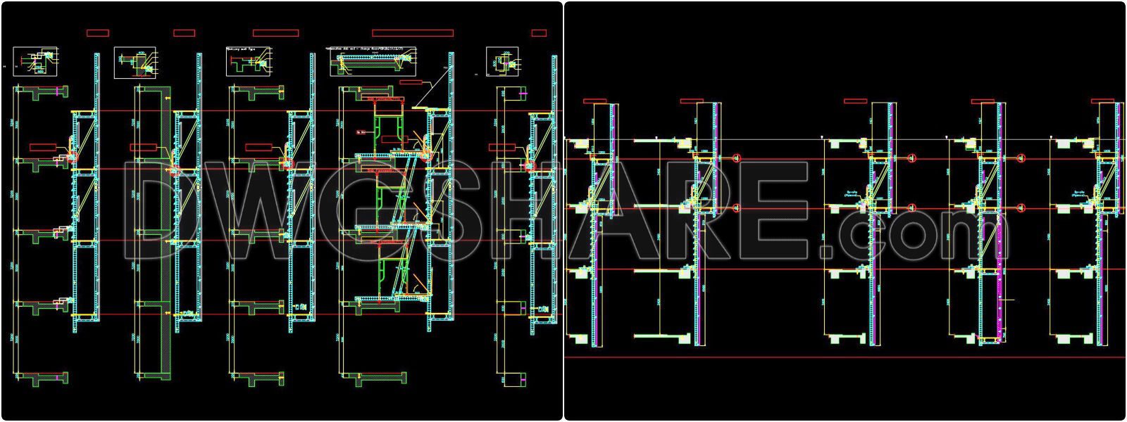 39. Download CAD Drawings of High-Rise Building Enclosure Method Using KSB System (7)