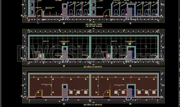 392. Free Downloadable Public Restroom CAD Drawings