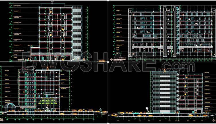 40. Download Architectural Drawings Of Viet My 9-story Hospital Autocad Dwg (6)