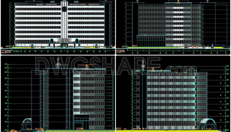 40. Download Architectural Drawings Of Viet My 9-story Hospital Autocad Dwg (7)