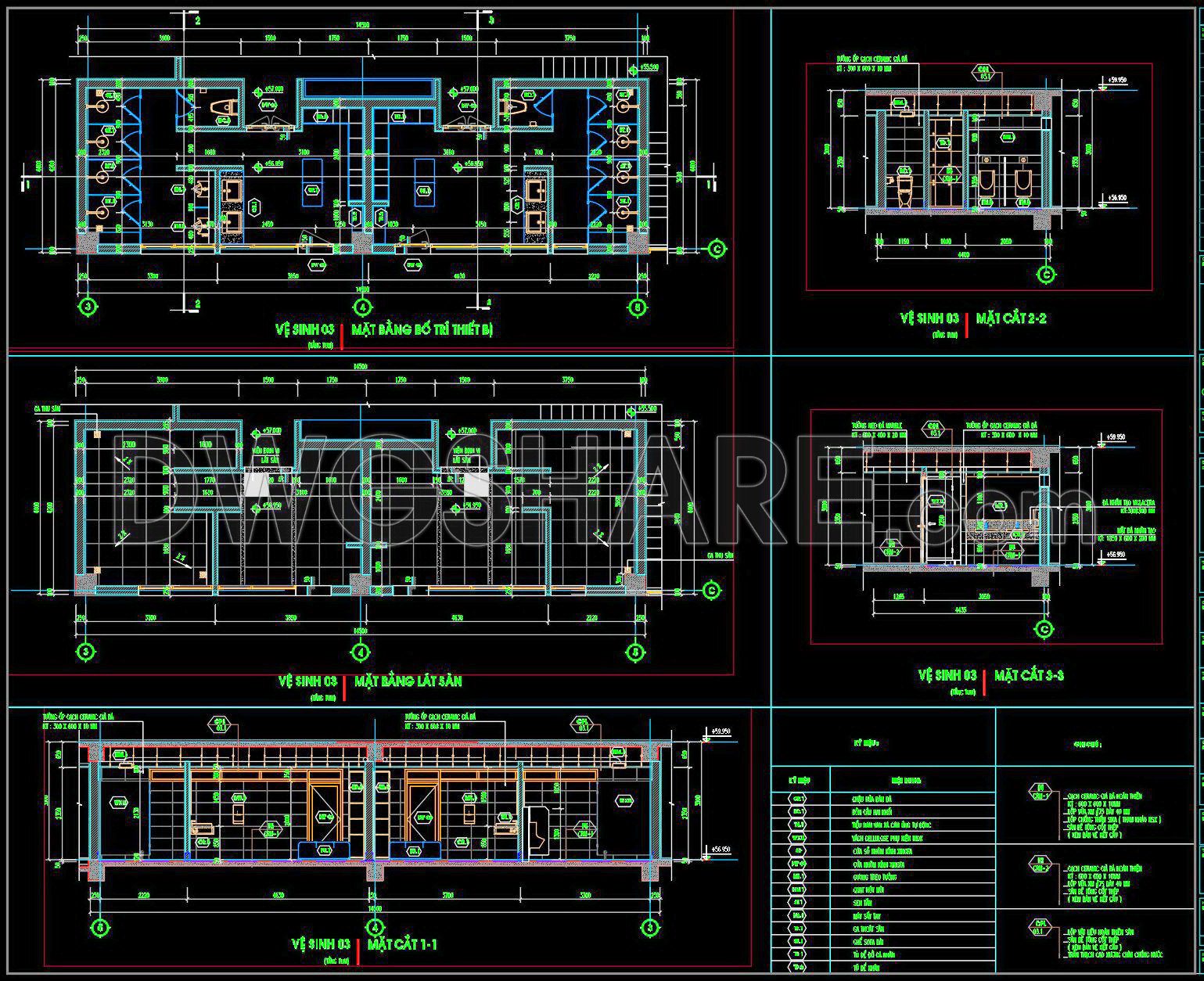 401. Download Free CAD Blocks – Public Toilet and Washroom Details (1)