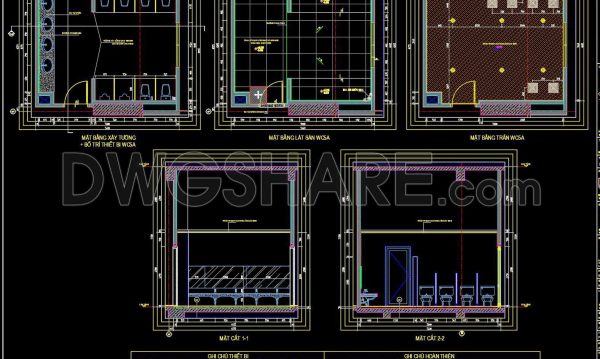 405. Download Free CAD Blocks – Public Toilet and Washroom Details