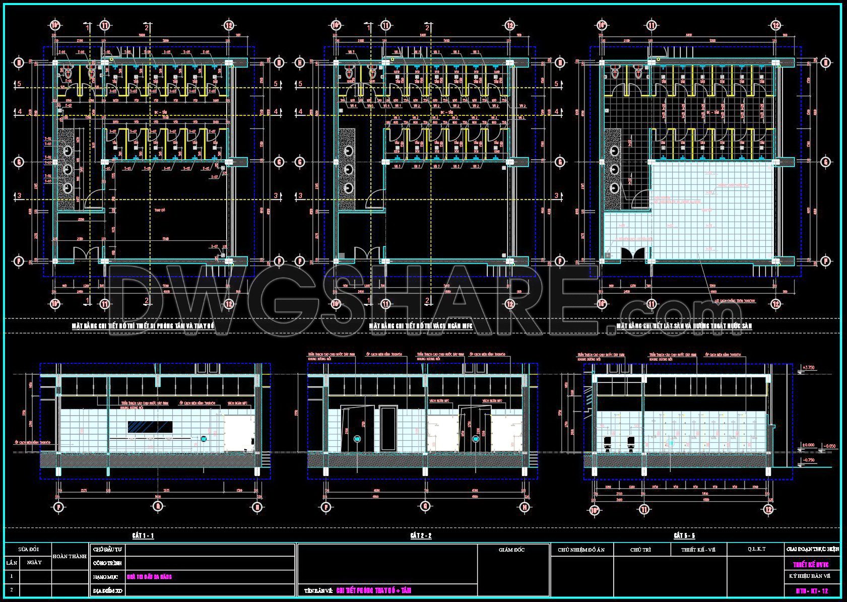 407. Download Free CAD Blocks – Public Toilet and Washroom Details (1)
