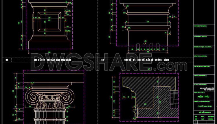 421. Download Of Cad Drawings Of European Architectural Details (4)