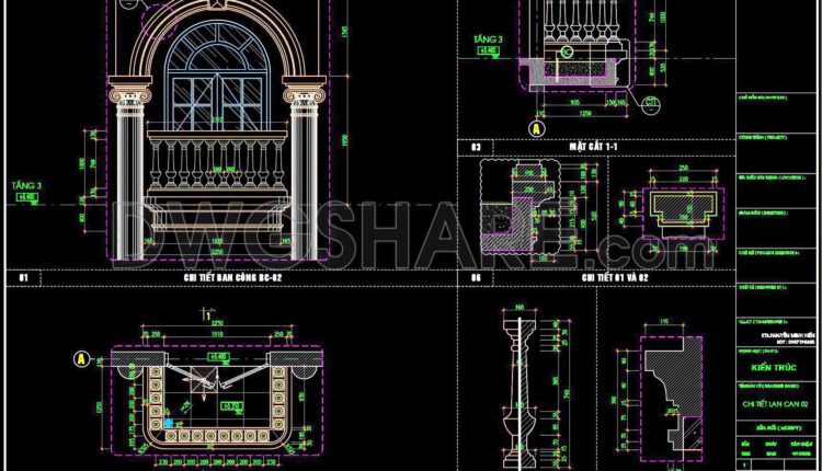 421. Download Of Cad Drawings Of European Architectural Details (8)