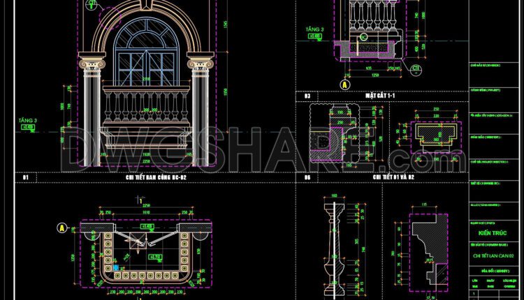 421. Free Download Of Cad Drawings Of European Architectural Details