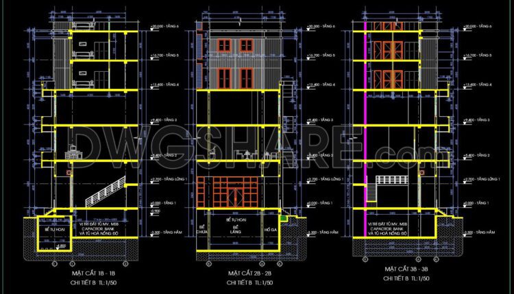 441. Complete Building CAD Plans Elevations and Sections Free Download (5)