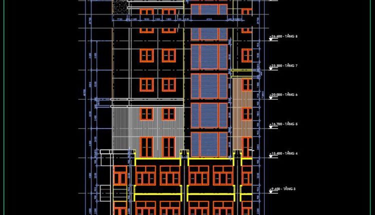 441. Complete Building CAD Plans Elevations and Sections Free Download (3)