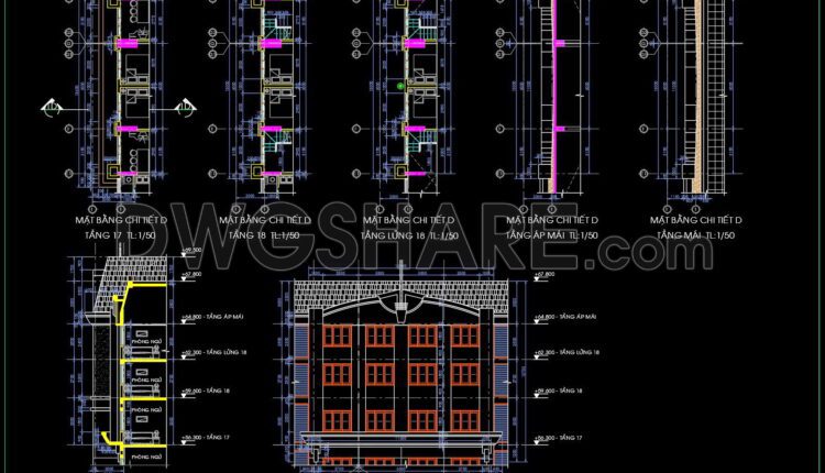 441. Complete Building CAD Plans Elevations and Sections Free Download (1)