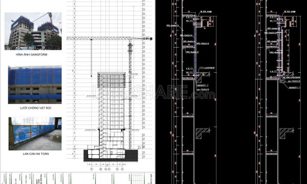 11 months ago
                

                
             66846. Free Download CAD Construction Drawings – Gangform Climbing Formwork Method
