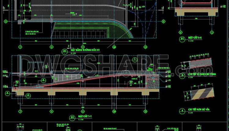 548. Download Free CAD Details of Ramp and Structural Construction (2)
