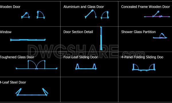 69. Download Dynamic Door and Window CAD Blocks for Free