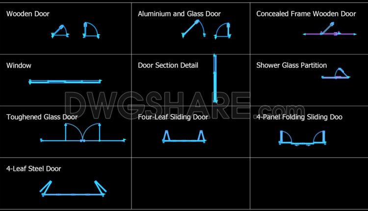 69. Download Dynamic Door And Window Cad Blocks For Free