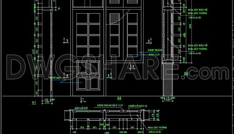 700. Download Free Detailed CAD Drawings of Doors and Windows (2)