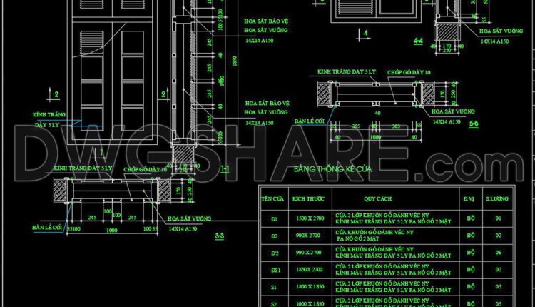 700. Download Free Detailed CAD Drawings of Doors and Windows (1)