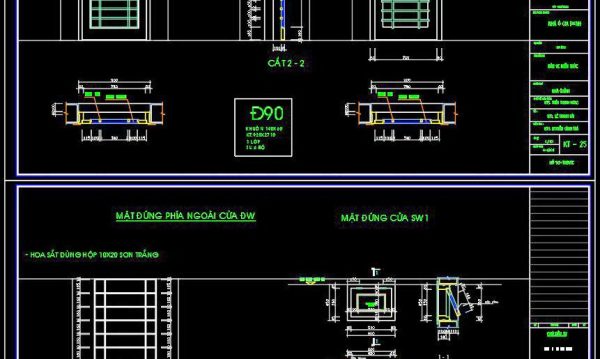 706. Free Detailed CAD Drawings Of Doors, Windows For Download