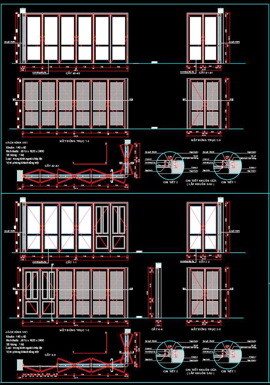 708. Free Detailed CAD Drawings Of Doors, Windows For Download (2)