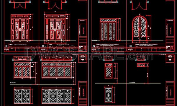 11 months ago
                

                
             679709. Get Free Detailed CAD Drawings of Doors and Windows for Download