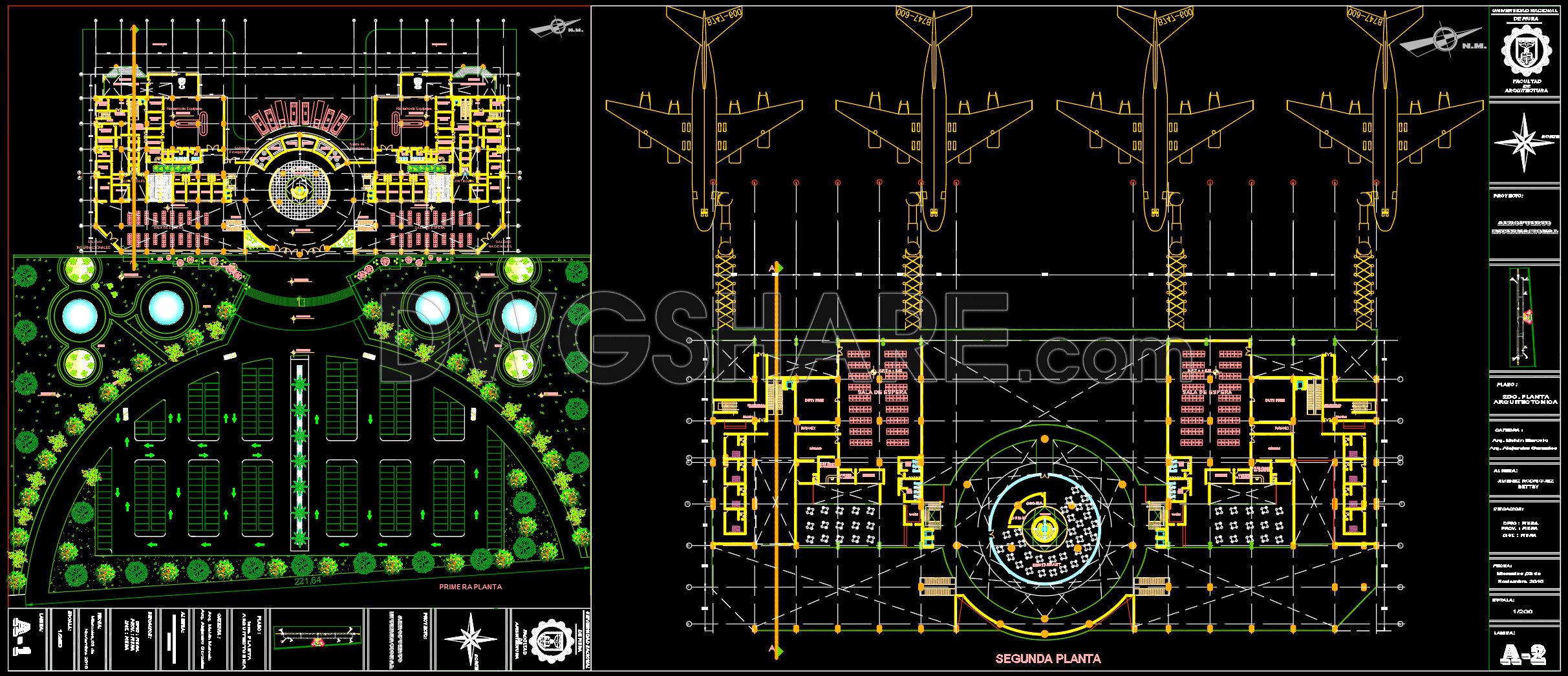 74. Download CAD Drawings of Spain International Airport Design (1)