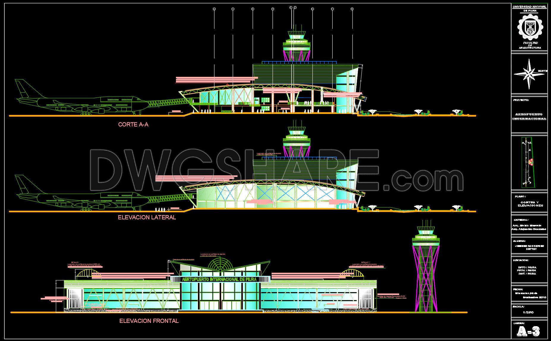 74. Download CAD Drawings of Spain International Airport Design (4)