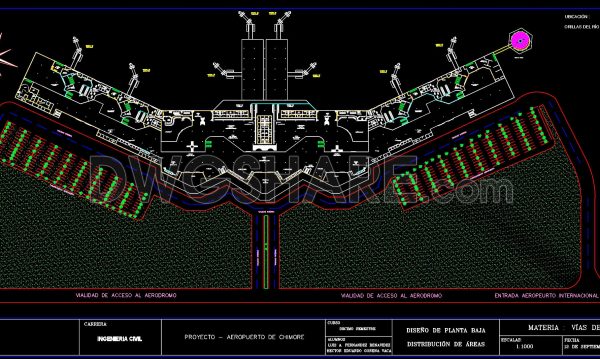 76. Free Download CAD Drawing Project – Chimore Airport