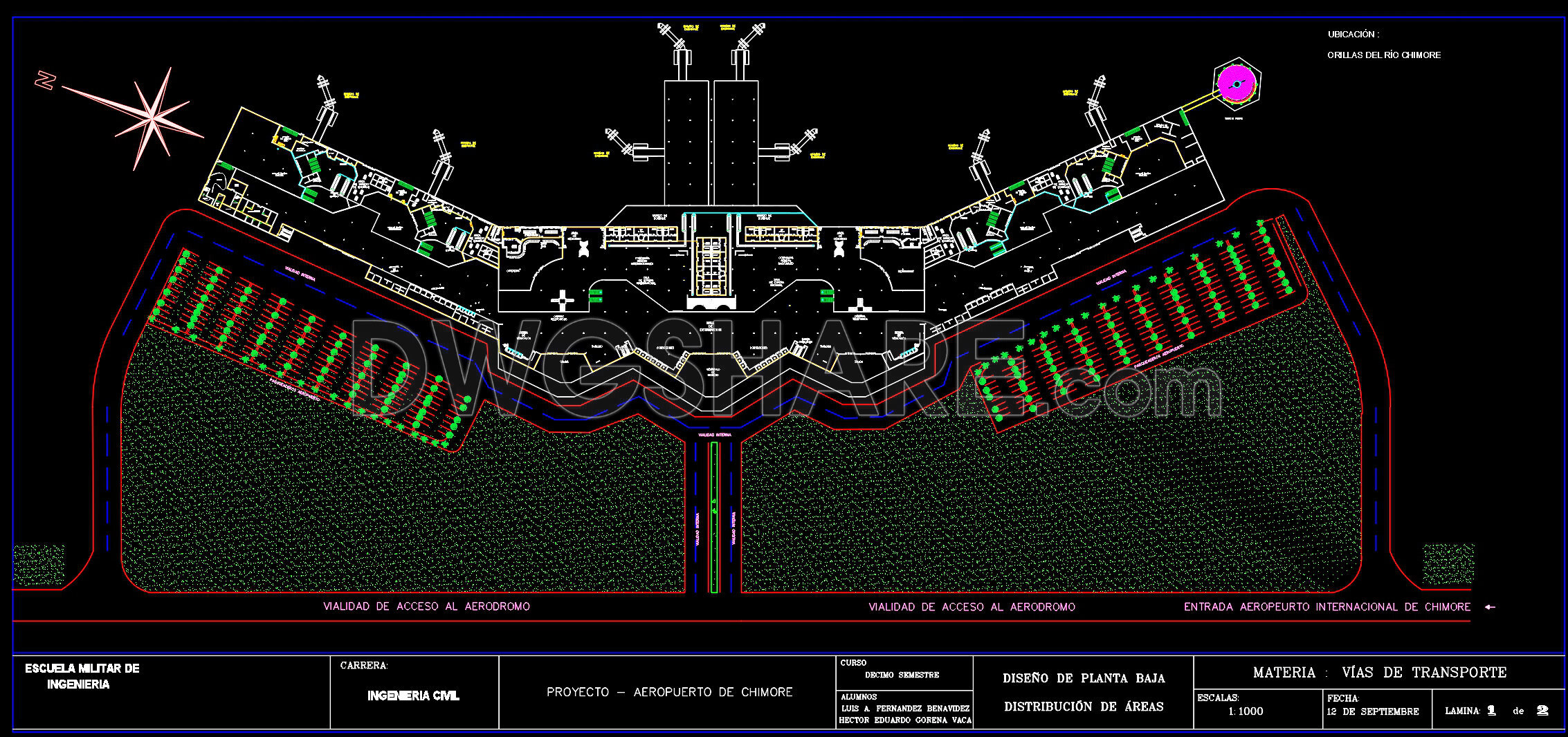 76. Free Download CAD Drawing Project – Chimore Airport (1)