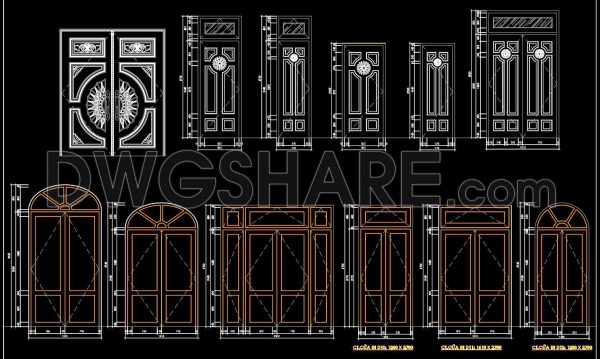 11 months ago
                

                
             812765. Free Download Detailed CAD Drawings of Neoclassical Door Designs