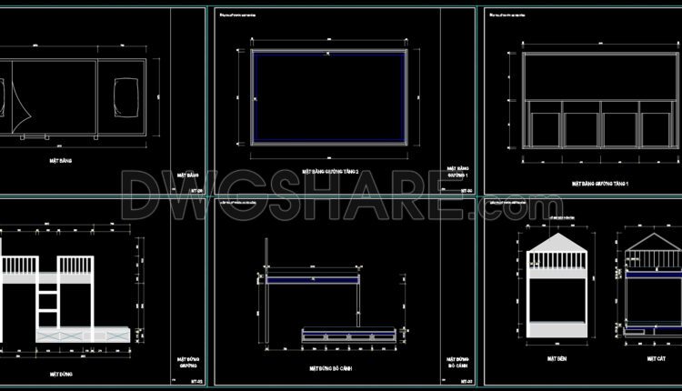 86.-free-download-cad-technical-drawing-of-bunk-bed-design-for-children
