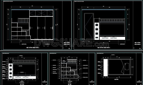 11 months ago
                

                
             80087. Free Download CAD Technical Drawing of Bunk Bed Design for Children