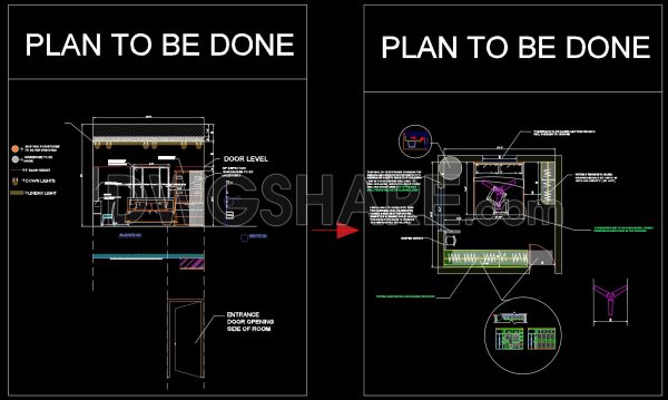 10 months ago
                

                
             1,493104. Free Download Bedroom Interior Design CAD Drawing