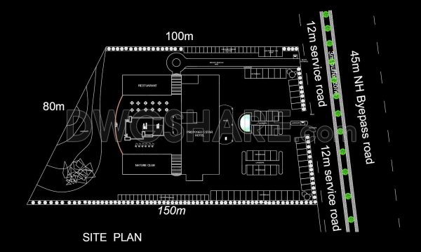 11 months ago
                

                
             750120. Download free CAD DWG floor plan of a 5-star hotel functional layout