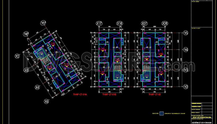 122. Free Download CAD Drawings – Detailed Floor Tiling Plans for High-Rise Apartment (3)