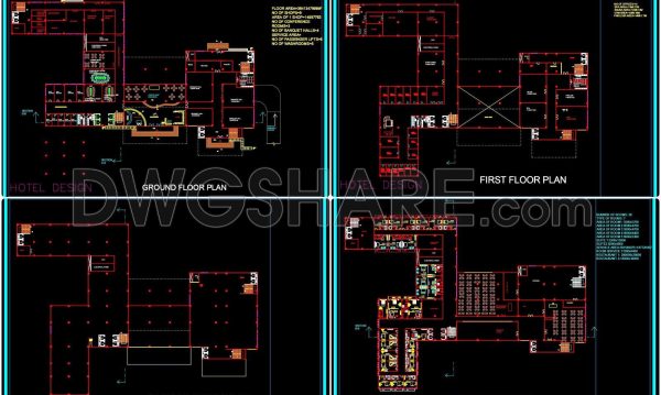 11 months ago
                

                
             592123. Free CAD DWG drawings – Architectural design of a 10-storey hotel