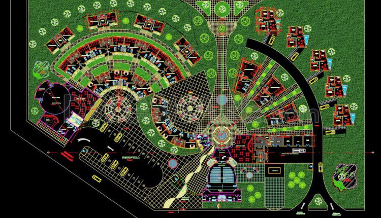 124.-free-cad-dwg-files-of-hotel-complex-architectural-floor-plans
