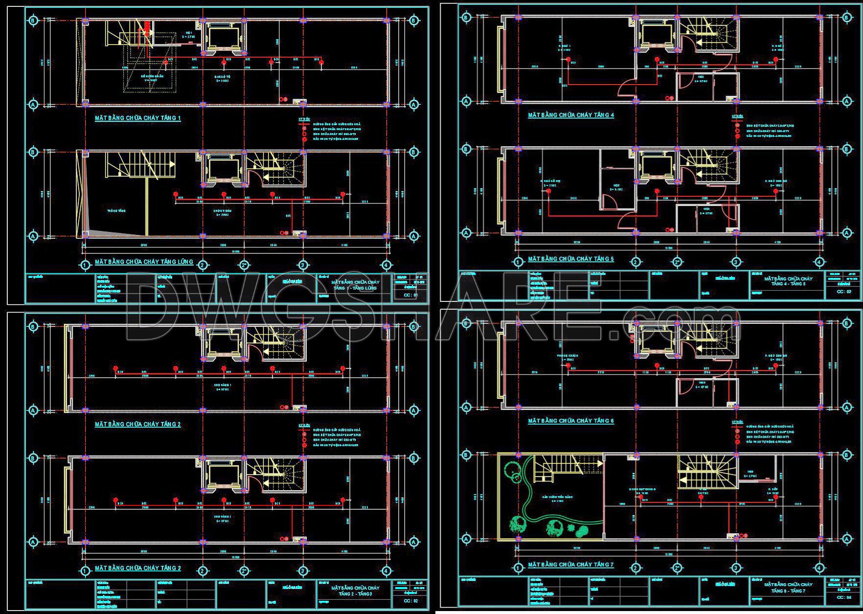 128. Free Download Fire Protection System Drawings – AutoCAD DWG File (1)