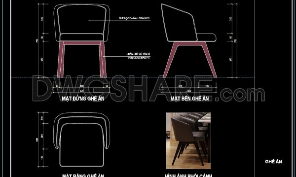 10 months ago
                

                
             337149. Free CAD Dining Chair Drawing – Full Dimension Layout Download