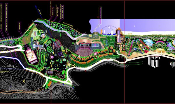 151. Download Cad Master Plan Layout Of The Tourist And Entertainment Resort Project