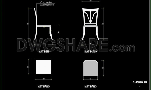10 months ago
                

                
             207158. Free Download – Detailed Dining Chair CAD Drawing with Full Dimensions