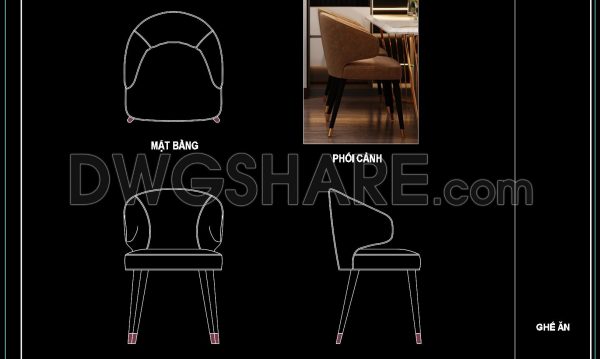 10 months ago
                

                
             484161. Detailed Dining Chair CAD Drawing – Free Download with Dimensions